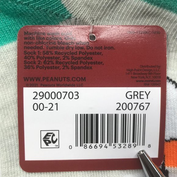 Lot of 4 St Patrick's Day Women's Shoe Size 4-10 No Show Socks Peanuts and Cats - Picture 7 of 13